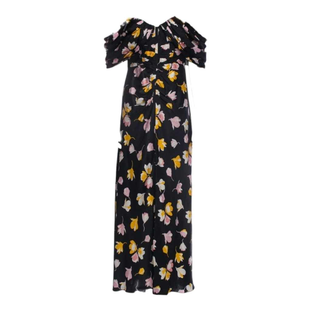 Self-Portrait Maxi Flower Print Off The Shoulder Dress Sz 6